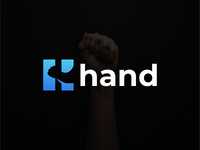 Hand logo (H Letter logo) abstract brand design branding business logo concept design graphicdesign hand logo holding icon illustration logo logo design agency logodesign logotype minimal modern logo trademark web logo