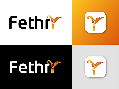 Fethry logo design (Y modern letter logo) app logo birds brand brand design brand identity branding concept conceptual logo design feather fly illustration letter y lettermark logo logotype minimal modern logo wings logo wordmark