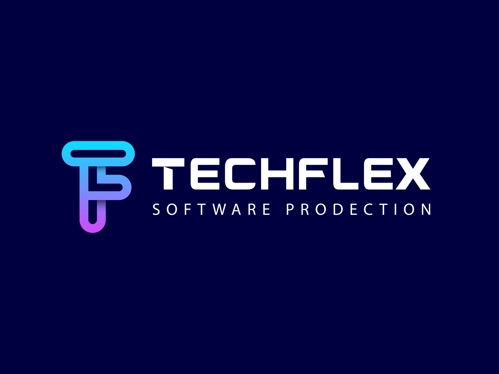 Techflex Logo and Branding Design. T & F modern logo by Shihab Logo