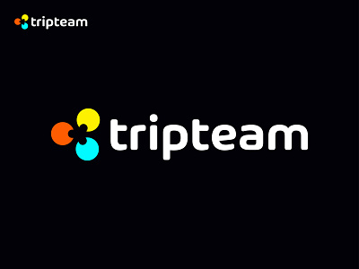 Tripteam logo for social travel startup abstract brand identity branding graphic design hotel logo logo agency logo design logo designer logo mark mark modern logo negative space logo social startup trend logo