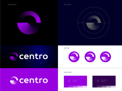 Centro Logo branding adobe agency app brand brand design branding branding design business colorful crypto digital graphic design ios lettering logo logo designer