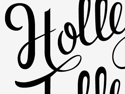 Holly typography