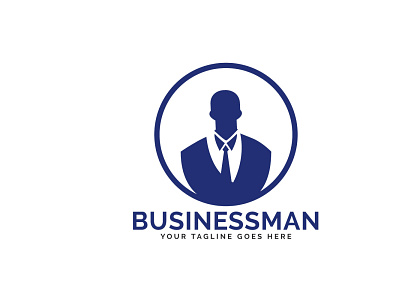 Businessman Logo Design. app brand branding business businessman company connect contact corporate design finance finance business growth illustration illustrator investment logo profit vector