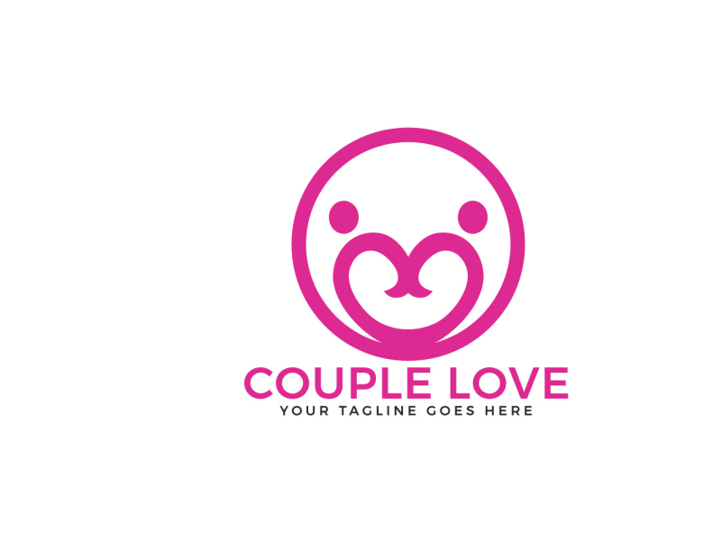 Couple Logo Design Graphic by distrologo · Creative Fabrica