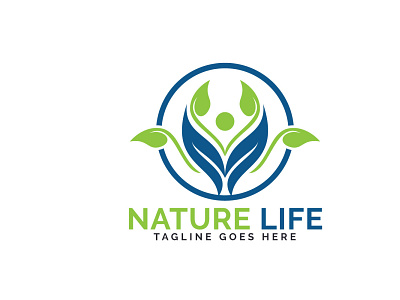 Nature Life Logo Design. app bio branding character cure design health healthcare healthy life logo medical medicine natural nature pharmacist pharmacy vector wellness zen