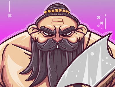 Parashurama : Rama with an Axe app design graphic design illustration ui vector