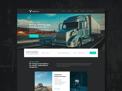 Impala Logistic Services Website