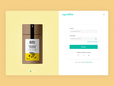 Agrotelier login marketplace natural nature products store ui ux web web design website