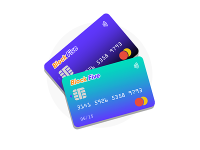 Credit Cards Duo bank bank cards block five blockfive cards contactless credit credit card credit cards design designer figma graphic illustration illustrator master card photoshop vector