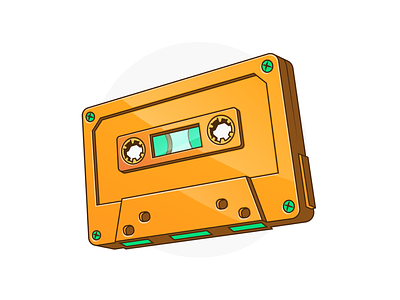 Retro Cassette Tape audio block five blockfive cassette design designer figma graphic illustration illustrator music photoshop retro tape vector