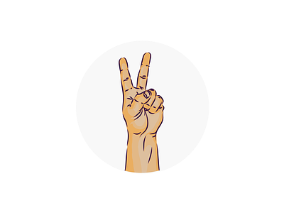 PEACE! art block five blockfive design designer figma gesture hand illustration illustrator peace photoshop sign vector