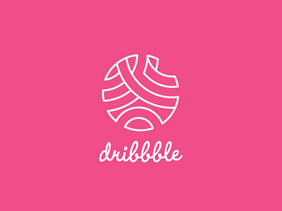 Dribbble Curve Line Art Logo