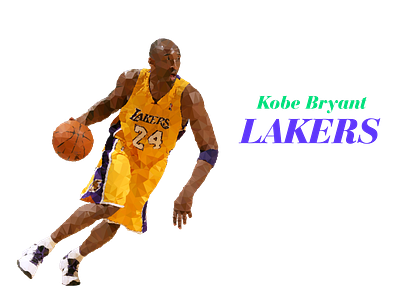 Low Poly Kobe Bryant - LAKERS