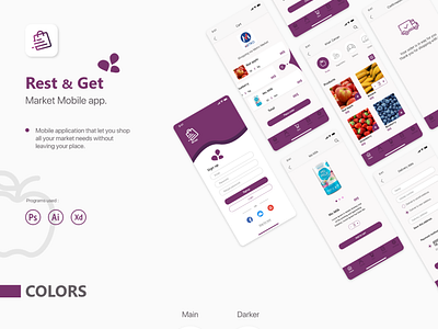 Rest & Get Mobile app UI design