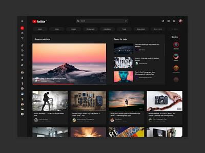 Youtube redesign Challenge