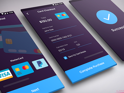 Daily UI Challenge - Credit Card Checkout app design ui ux web website