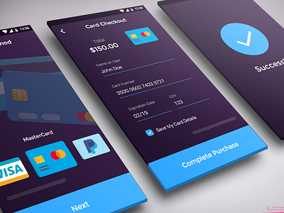 Daily UI Challenge -  Credit Card Checkout