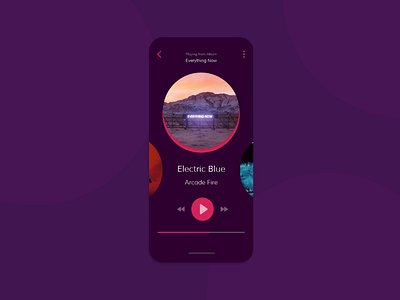 music player- Daily UI Challenge 09