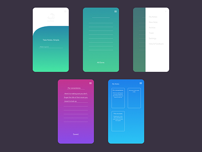 Donote app UI/UX Design, Figma