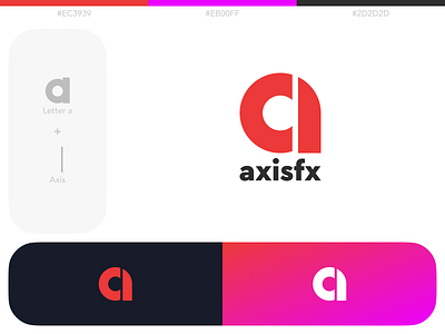 Branding | axisfx a aesthetic art axis axisfx branding design letter a logo logo design purple red simple logo