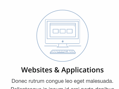 Websites & Applications Icon Treatment