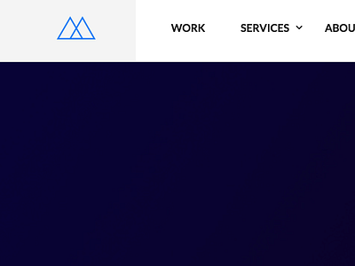 Personal rebrand and website UI navigation blue branding clean minimal navigation portfolio web ui