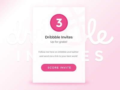 Dribbble Invites designer draft dribbble free giveaway invitation invite photoshop player portfolio prospects