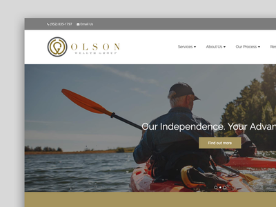 Olson Home front end user experience ux wordpress