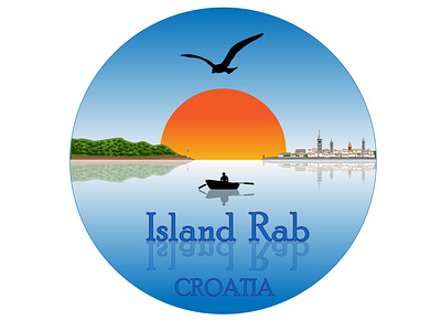Island Rab, Croatia - Illustration