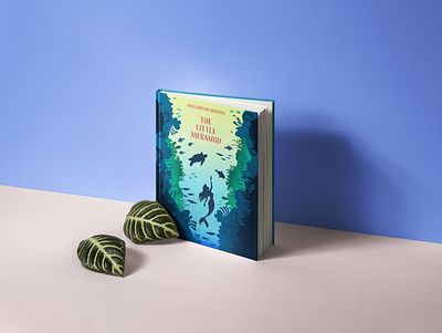 The Little Mermaid ariel book bookcover design littlemermaid mermaid sea underthesea