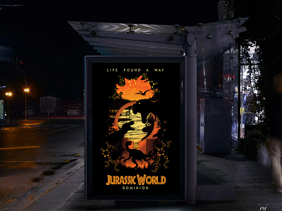 Jurassic World Dominion adobeillustrator dinosaurs jurassicpark jurassicworld movieposter poster trex vector