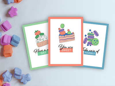 Illustrations for postcards illustration postcards vectorart