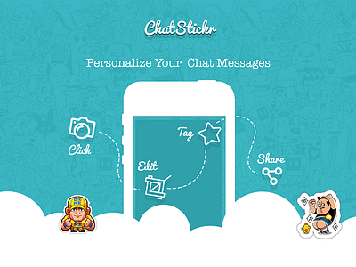 Chat Stickr chat chatstickr ios application landing page
