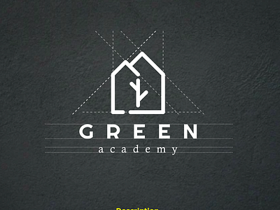 Grid Green Academy animation app branding design drawing flat iilustration illustration logo natural typography vector