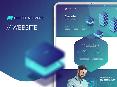 Hospedagem Pró - Website design host hosting modern design server ui ux web website website design