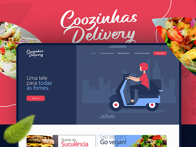 Coozinhas Delivery - Website delivery delivery site design food food design modern design site ui ux website