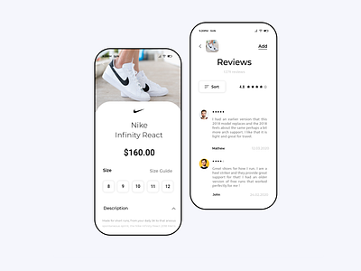 MOBILE APP NIKE design illustration ui ux