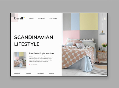 Interior Design _Landing Page Design design interior design ui ux