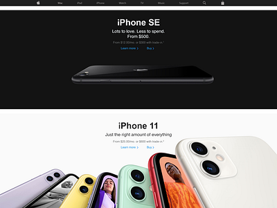 Apple Website_Ui/Ux Design apple dailyui design ui ux website