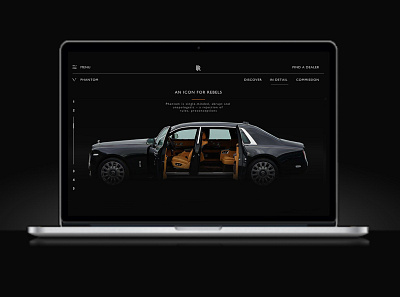 Rolls - Royce _Website Design_Mockup-Mac branding dailyui design mockup mockup design rolls royce ui ux web website