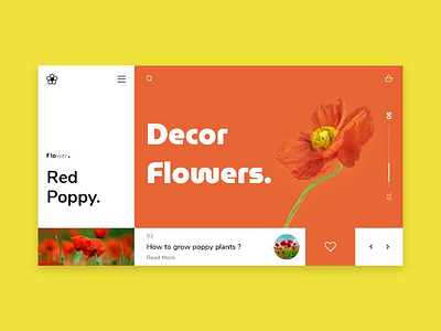 Flowers landing page design