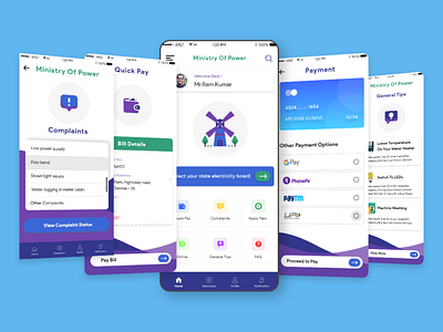 Electricity Mobile App UI Design