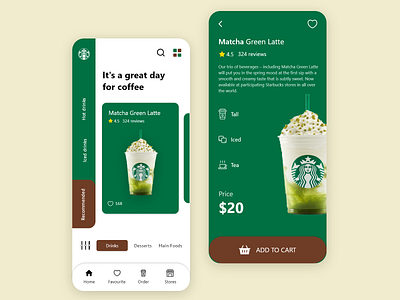 Starbucks Coffee Mobile App Design