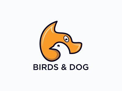 birds & dog birds dog icon ilustration logo logo mark logotype silhouette
