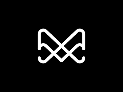 m design identity illustration line logo logotype m mark symbol vector