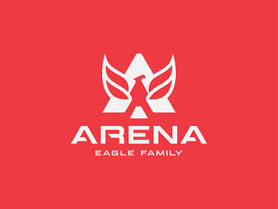 Arena A Letter with Eagle logo design a letter logo a logo animal best logo design bird creative eagle eagle logo grid hand sketch illustration lettermark logodesign logomark logotype modern logo monogram tech technology wordmark