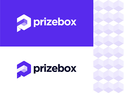 Prize Box logo with p & box icon apps icon apps logo box logo brand logo branding colorful company logo gradient illustration letter logo p creative logo p lettermark p logo p monogram p wordmark prize logo text based logo voilet color website logo word logo