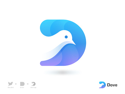 Dove logo 99designs animal best logo design collections bird bird illustration blue brand identity branding colorful contest win logo creative bird d letter logo d wordmark dove dove logo gradient logodesign modern logo monogram