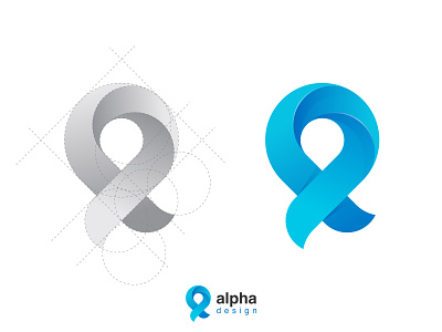 Alpha Design logo 99designs a logo alpha b logo blue colorful contest win logo creative d logo gradient letter logo lettermark logo design modern overlaping symbol text based logo walking water drop wordmark