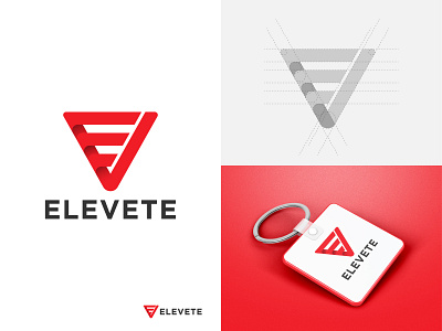 E V logo design